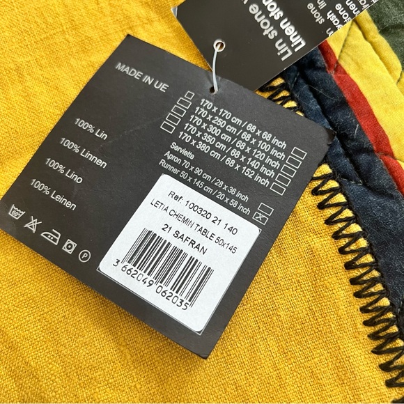 Harmony linen table runner - Picture 2 of 7